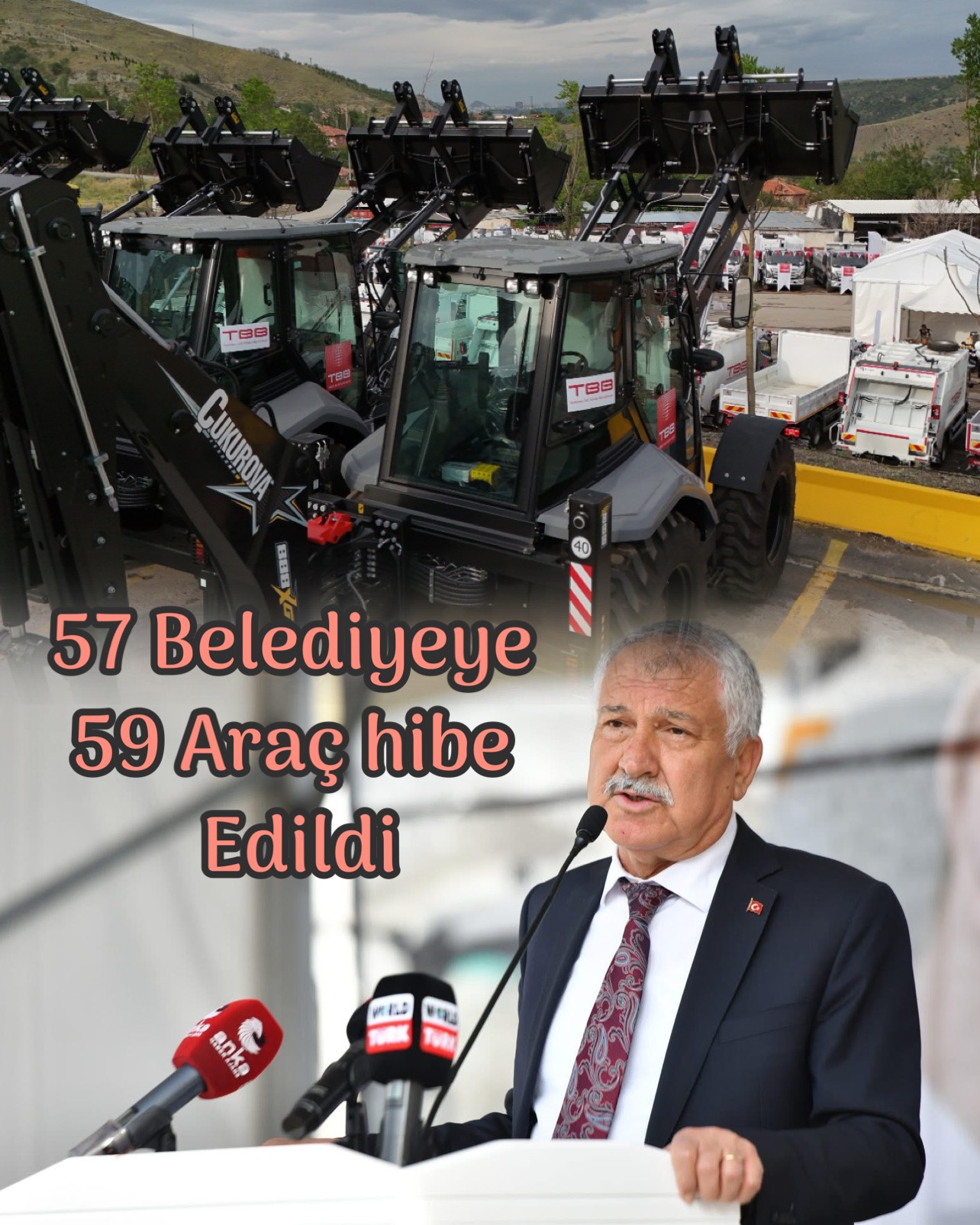 TBB 59 ARAÇ HİBE ETTİ
