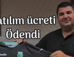Katılım ücreti ödendi