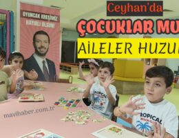 Ceyhan’da çocuklar mutlu