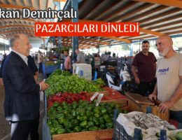 Pazarcıları dinledi