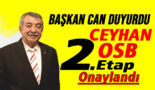 Ceyhan OSB 2. Etab onaylandı