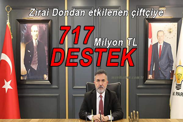 Adana’ya 717 Milyon destek