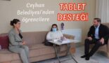 Belediyeden öğrencilere destek