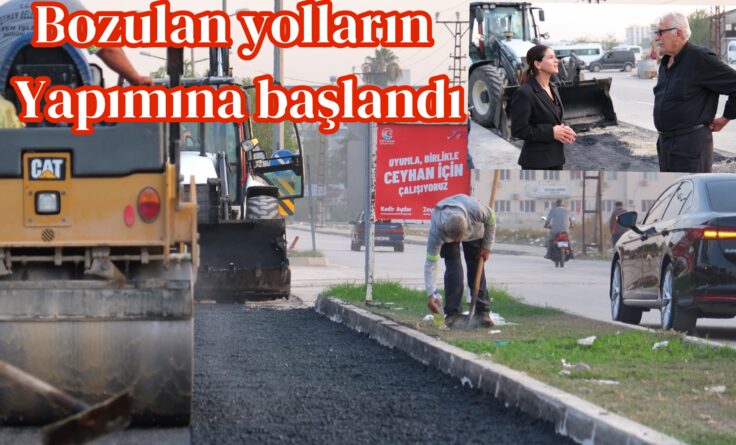 Ceyhan’da yol seferberliği
