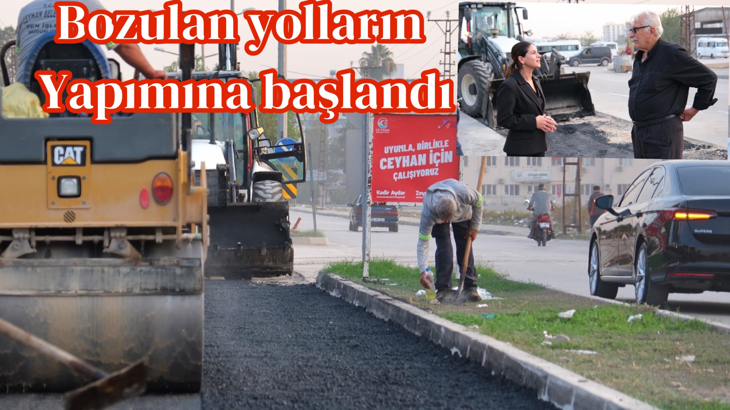 Ceyhan’da yol seferberliği
