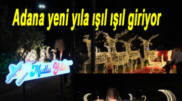 Adana yeni yıla ışıl ışıl giriyor
