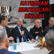 Kaymakam muhtarları dinledi