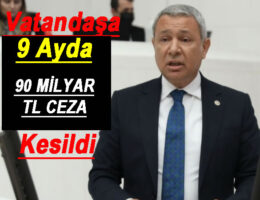9 AYDA 90 MİLYAR TL CEZA