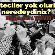 Gazeteciler ölüyor…