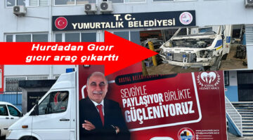 Hurda araç tamir edildi