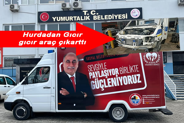 Hurda araç tamir edildi