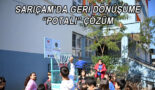 SARIÇAM’DA GERİ DÖNÜŞÜME “POTALI” ÇÖZÜM