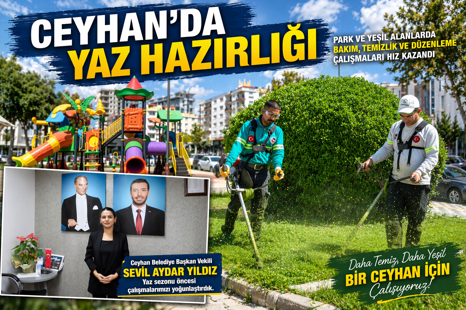 Yıldız: Ceyhan’ın Nefes Alanlarını Yeniliyoruz