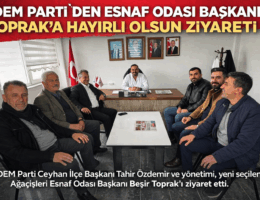 DEM Partiden Başkan Toprak’a ziyaret