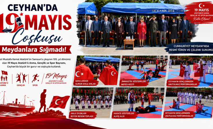 Ceyhan’da 19 Mayıs coşkusu