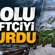 Dolu çiftçiyi vurdu
