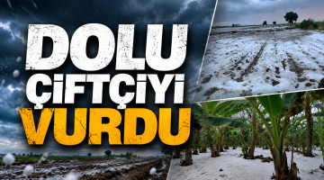 Dolu çiftçiyi vurdu