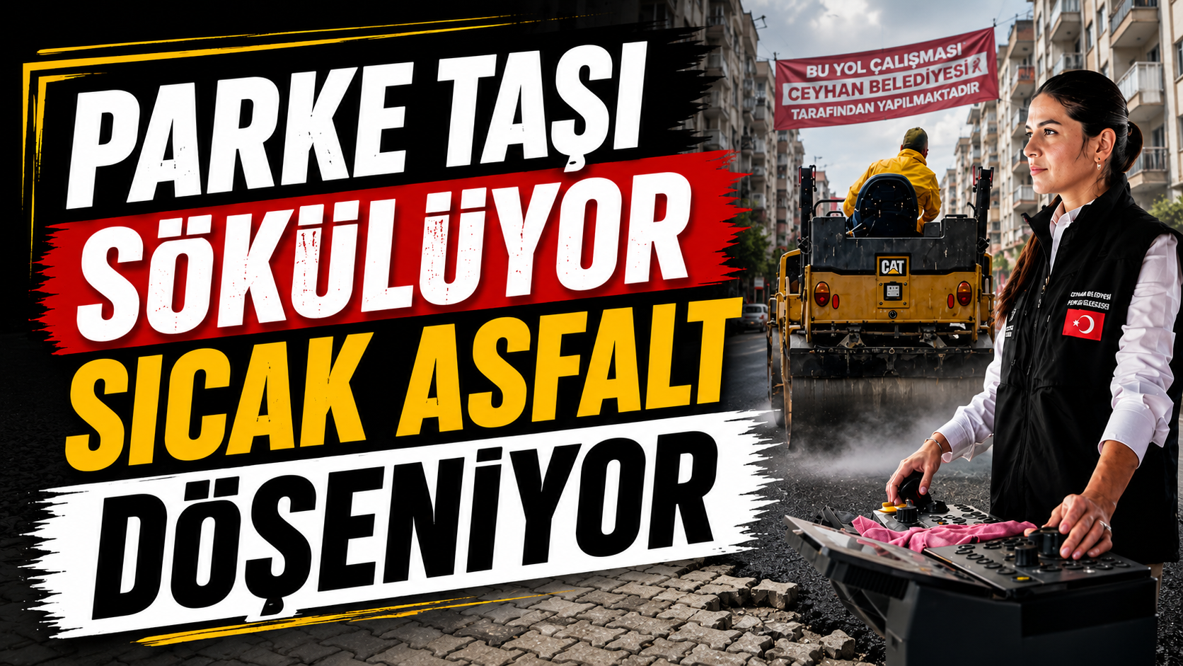 Ceyhan’ da asfalt hamlesi