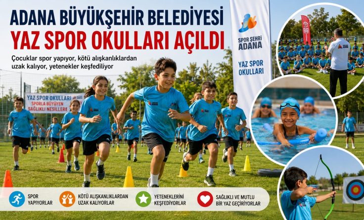 Adana Büyükşehir Belediyesi Yaz Spor Okulları açıldı
