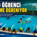 700 öğrenci yüzme öğreniyor