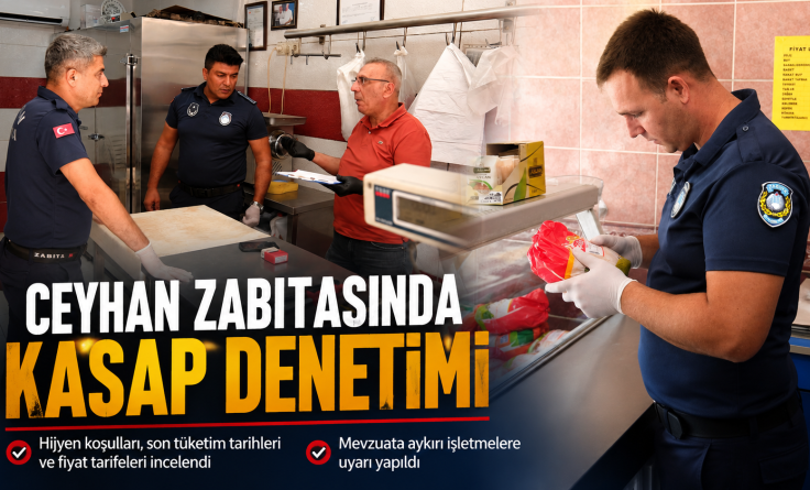 Zabıta kasapları denetledi