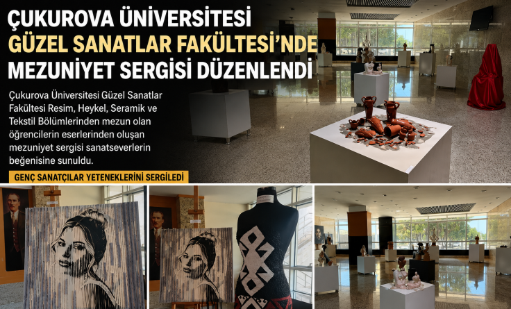 Çukurova Üniversitesi Güzel Sanatlar Fakültesi’nde Mezuniyet Sergisi Düzenlendi