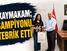 Kaymakam şampiyonu Ağırladı