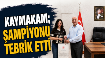 Kaymakam şampiyonu Ağırladı