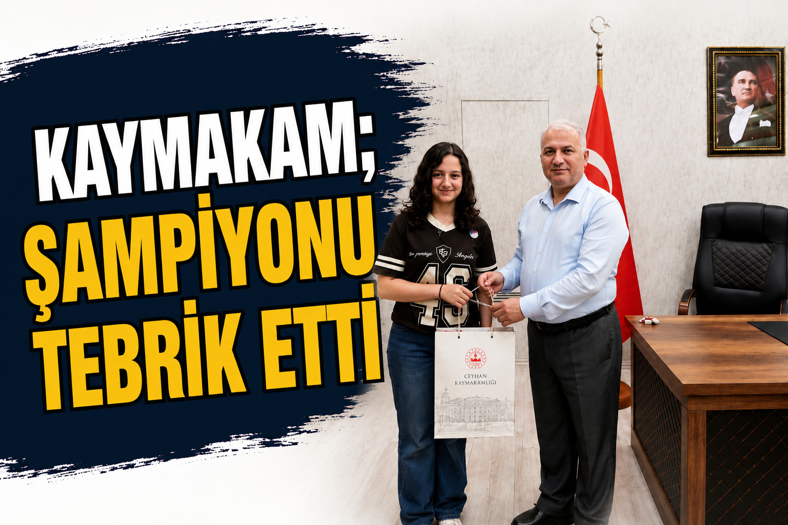 Kaymakam şampiyonu Ağırladı