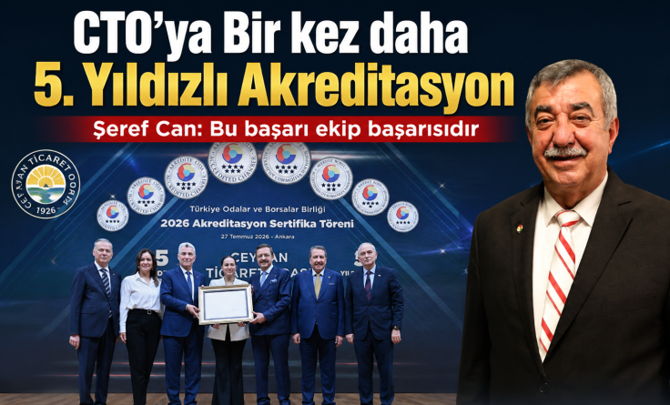 CTO 5. Kez akreditasyon aldı