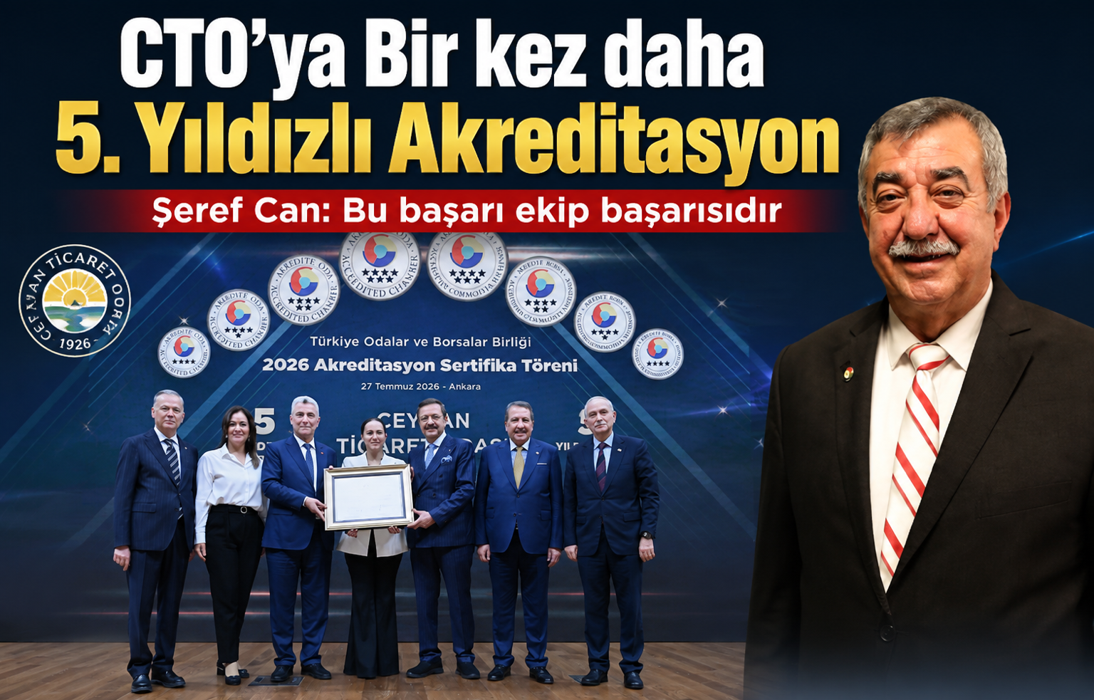 CTO 5. Kez akreditasyon aldı