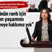 Müzeyyen Şevkin, “Bugünün rantı için yarının yaşamını tüketmeye hakkımız yok” dedi
