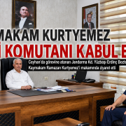 Kaymakam Yeni yüzbaşıyı kabul etti
