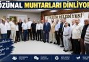 ÖZÜNAL, MUHTARLARI AĞIRLIYOR ÖZÜNAL, MUHTARLARI AĞIRLIYOR