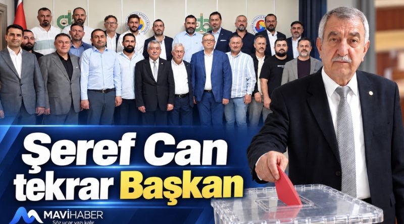 Şeref Can 4. Kez başkan seçildi Şeref Can 4. Kez başkan seçildi